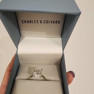 3.30ct Moissanite Charles & Colvard Engagement Ring